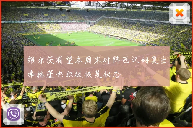 维尔茨有望本周末对阵西汉姆复出弗林蓬也积极恢复状态